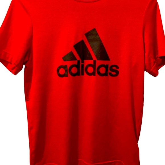 Adidas • Prime Tee • Climalite Athletic T-Shirt • Red • Boys Size 11/12 - Picture 1 of 2
